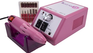 Laron S1101P Maniküre Pediküre Set in Pink inkl Fräser