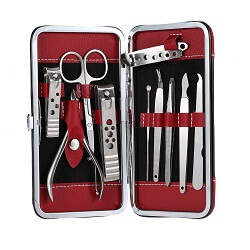 Anself Maniküre 10-teiliges Pediküre Kit Fußpflege Set
